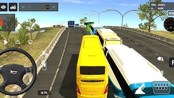 2025 new coach bus simulator 💥 || indonesia bus simulator part-6 #bus #game #simulator #comman  