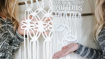 3 MACRAMÉ PATTERNS | HOW TO CREATE UNIQUE MACRAMÉ PATTERNS