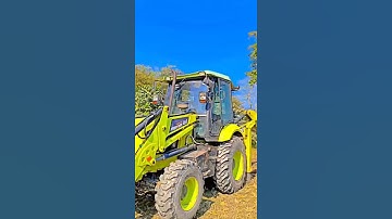 Jcb 3dx  Backhoe Loader Machine Loading Massey Ferguson 7250 And Mahindra 295 Di Tractor #shorts