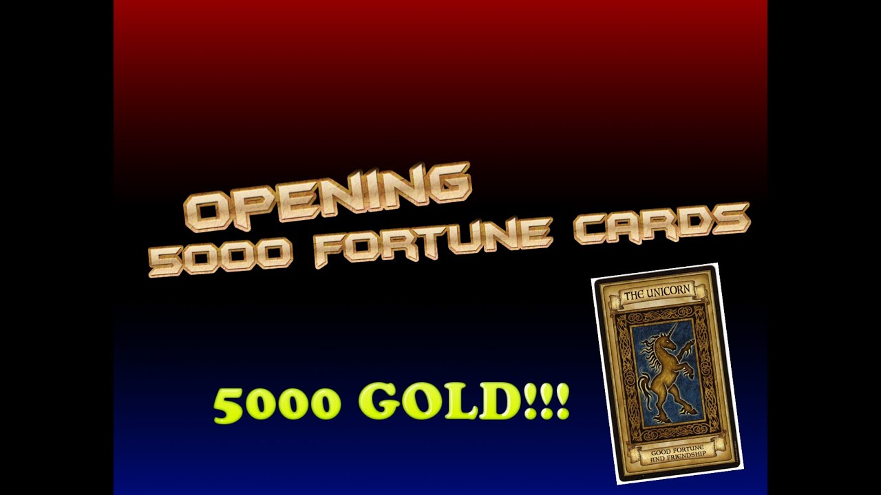 Opening 5000 Mysterious Fortune Cards - World of Warcraft + Fortune Card 5000 Gold