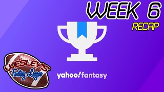 Yahoo Fantasy Football | Wesley's Fantasy League | WEEK 6 Recap (10/19/21)