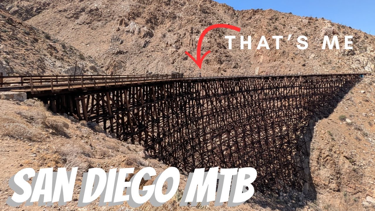 Abandoned train Trestle on a MTB Traversing Goat Canyon Impossible