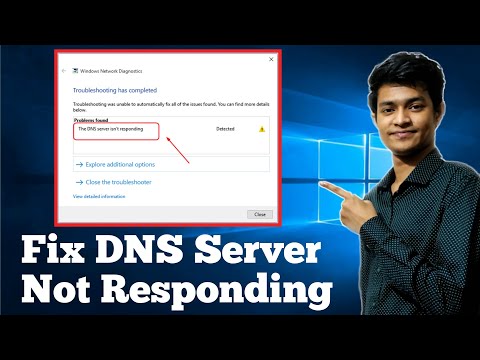 How to fix dns server not responding on windows 11/10/7 | Wifi or Wired Connection | 2024