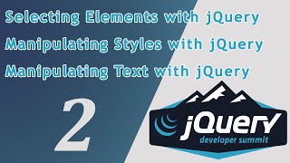 JQUERY or JQuery : Selecting Elements with jQuery - Manipulating Styles and  Text with jQuery