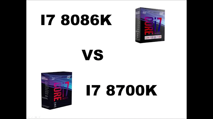 Batalha de Processadores: i7 8086k vs i7 8700k