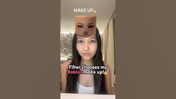 Filter chooses my Roblox makeup!💖 #roblox #robloxshorts