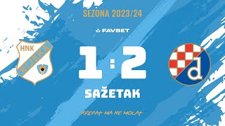 Rijeka - Dinamo 1:2, sažetak, 33. kolo (2023./2024.)