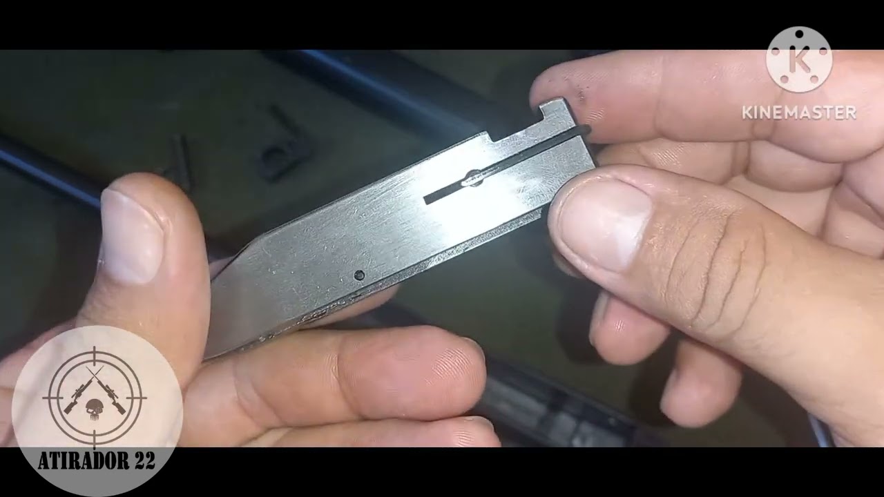 Delta22 - Polimento no gatilho, rampa, ferrolho e coroa...