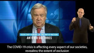 UN Chief at launch of Policy Brief on Persons with Disabilities and COVID-19