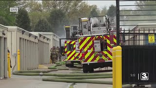 Fire breaks out at North Omaha storage facility Thursday afternoon