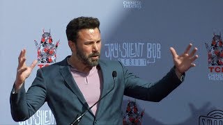 Ben Affleck Speech at Kevin Smith & Jason Mewes Handprint and Footprint Ceremony Ben Affleck Speech at Kevin Smith & Jason Mewes Handprint and Footprint Ceremony