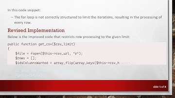 Efficiently Process CSV Files with a Row Limiter in PHP