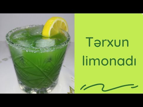 Tərxun limonadı | Tarhun limonatası | Tarragon lemonade