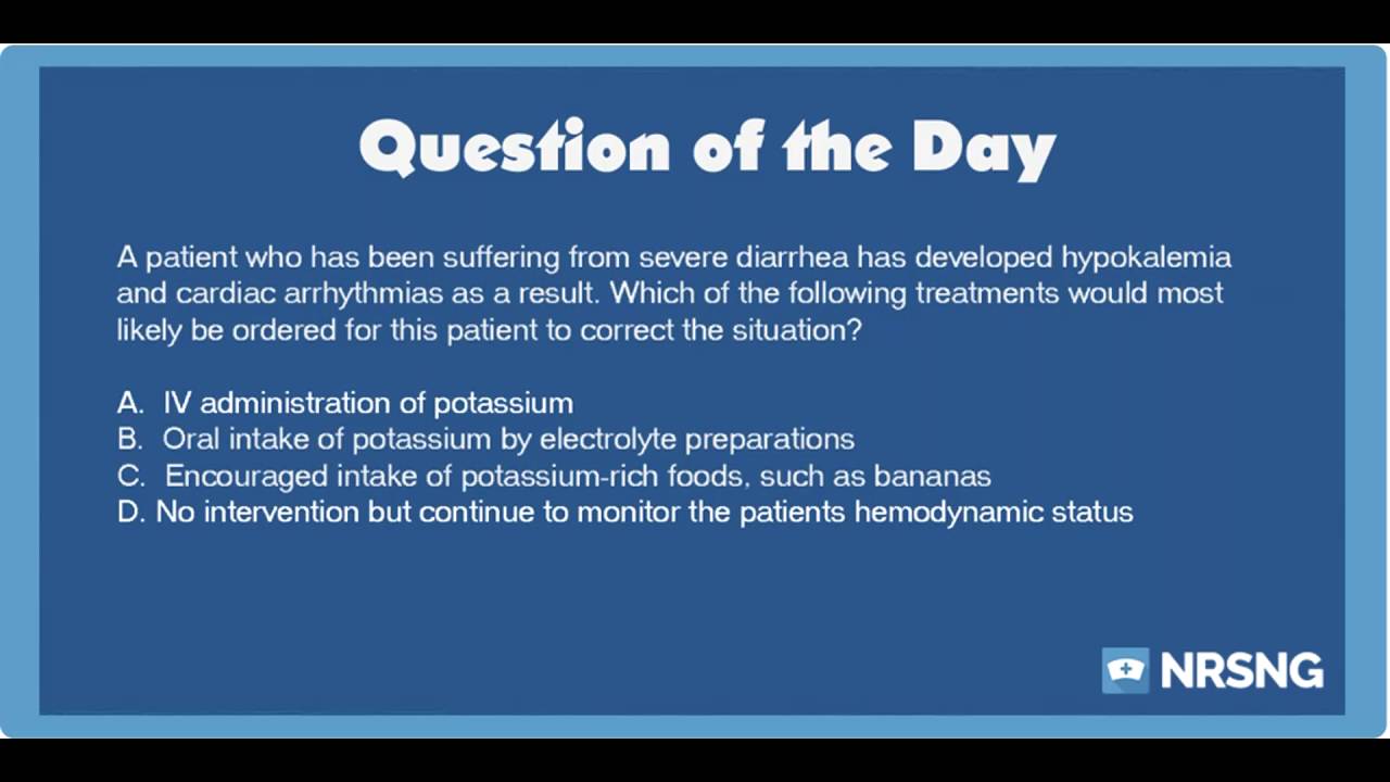 Cardiac nclex questions