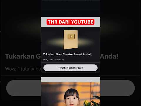 Dapet THR dari Youtube Gold Play Button #azhirasyafia #shorts