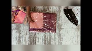 Meesho Unboxing Soft silk saree # saree code : 17340605 #meesho festive collection @Lucky's World screenshot 5