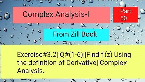 Exercise#3.2||Q#(1-6)||Find f