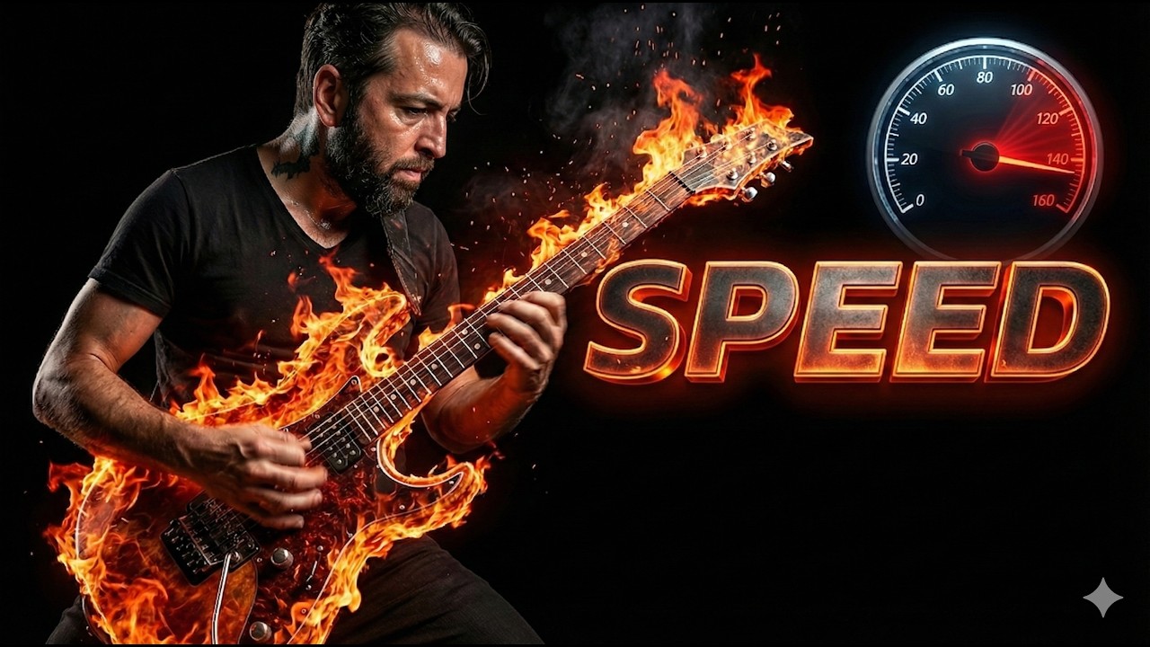 İLERİ SEVİYE Elektro Gitar Dersi - Sürat Egzersizi