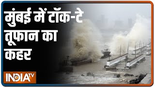 Mumbai में Tauktae तूफान का कहर, सैकड़ों पेड़ गिरे, कई घर टूटे, सड़कों पर पानी; आर्मी-नेवी अलर्ट पर