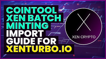 A GUIDE ON HOW TO IMPORT/TRACK YOUR XEN MINTS THROUGH XENTURBO.IO