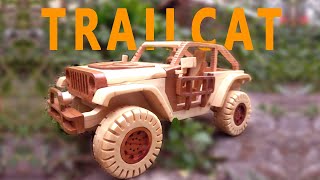 Jeep Trailcat Wooden toy DIY