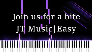 Join us for a bite - FNAF Song by JT Music | Easy Piano Tutorial Resimi