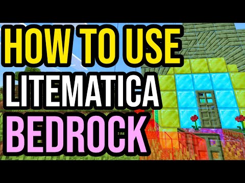 How To Use LITEMATICA In Minecraft Bedrock! PS4/5, Xbox, MCPE, Switch & PC!