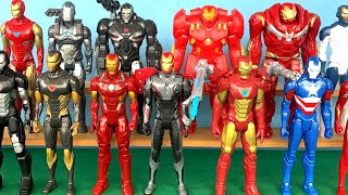 Action Figures, 8 Iron Man, 3  War Machine, 2 Hulkbuster - Avengers Infinity War, Avengers Endgame