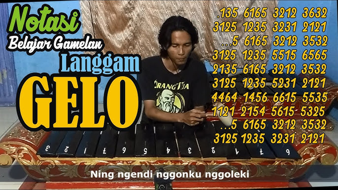 Podang Kuning Notasi Cara main Gamelan saron intro dan lagu Lewung 2 Stanza. - YouTube