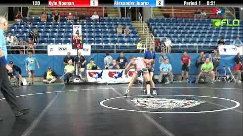 Junior 120 - Kyle Noonan (Michigan) vs. Alexander ...