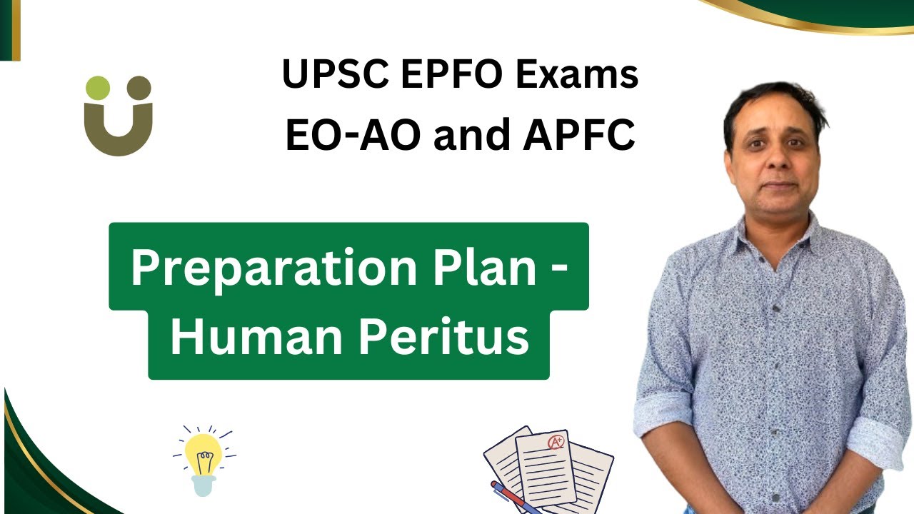 Preparation Plan - UPSC APFC and EO/AO - EPFO Exam 2025 - YouTube