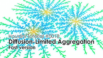 [Houdini Tutorial] 0018 Diffusion-Limited Aggregation (Fast ver.)