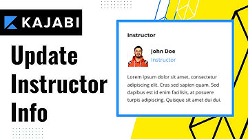 How to change product instructor info in Kajabi