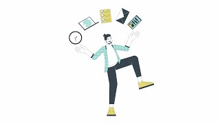 Successfully jungle your responsibilities line 2D animation