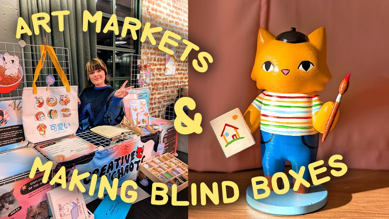 ✨Making my own Blind Box Collection✨ Selling at Dundee Comic Con and my Daily Life as a Creative 🎨