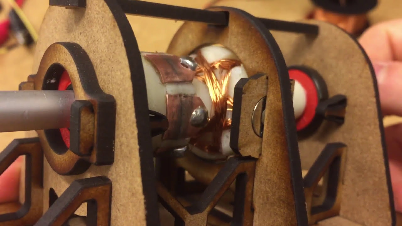 Homemade Brushed DC Motor - 9V