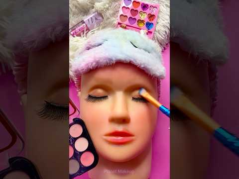ASMR Planet Makeup on Mannequin Skincare Sounds Video Fast No talk eyeshadow