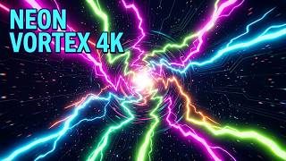 The Infinite vertex Glow | 4K Trippy Tunnel VJ Loop