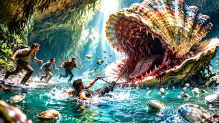 Expedition Team Triggers a Trap! Mutant Clams Devour Them, Turning the Cave into a Death Pit!