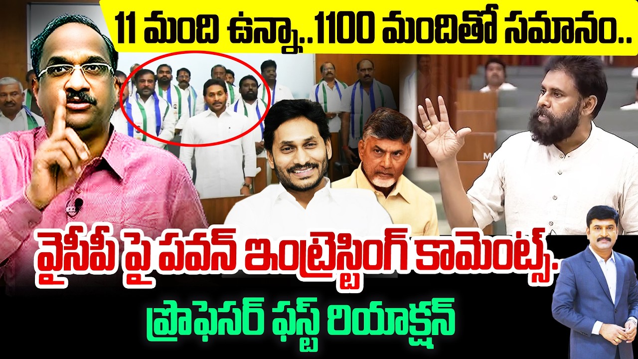 Prof Nageshwar On Pawan Comments On YCP | 1100 మందితో సమానం..వైసీపీ పై పవన్ ఇంట్రెస్టింగ్ కామెంట్స్