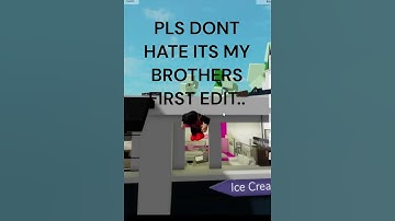 My brothers first edit pls dont hate.. #roblox #funny #memes