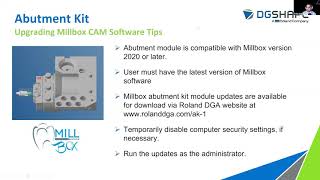 DGSHAPE Webinar - AK-1 Abutment Kit