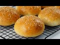No Knead Potato Burger Buns | Soft And Fluffy