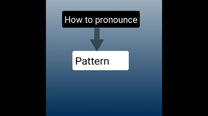 How to pronounce pattern in American accent #shorts_