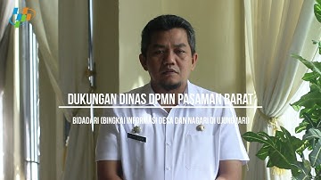 Dukungan Kepala DPMN terhadap BIDADARI (Bingkai Informasi Desa dan Nagari di Ujung Jari) BPS Pasbar