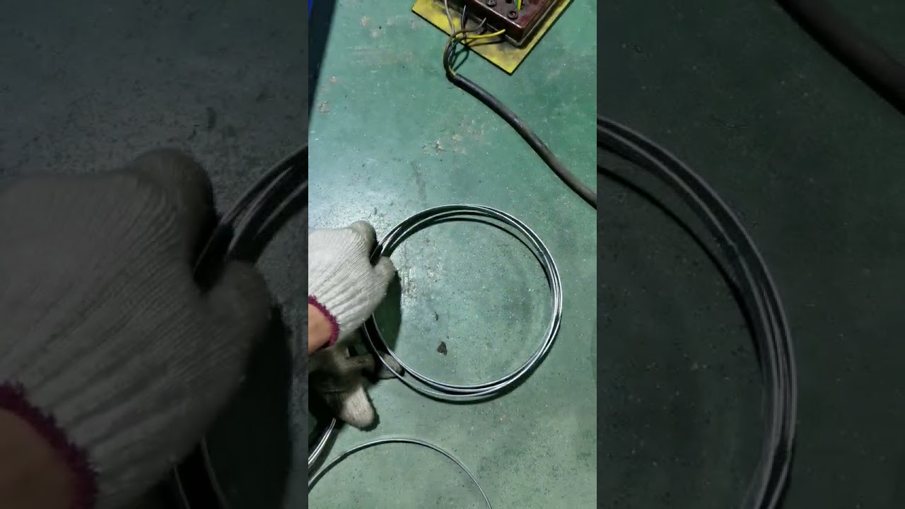 Automatic Flat Wire Ring Making with Butt Welding Machine