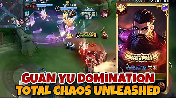 GUAN YU DOMINATION! TOTAL CHAOS & INSANE FLANKS 🔥 FULL DAMAGE CARRY | HONOR OF KINGS