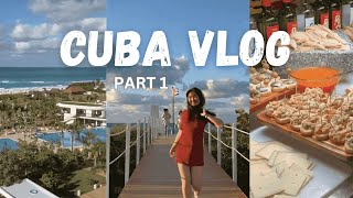 Cuba Travel Vlog Pt. 1 || allinclusive resort, buffet restaurant, noche blanca