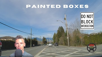 PAINTED BOXES [BURNABY B.C] DASHCAM DO NOT BLOCK THE INTERSECTION
