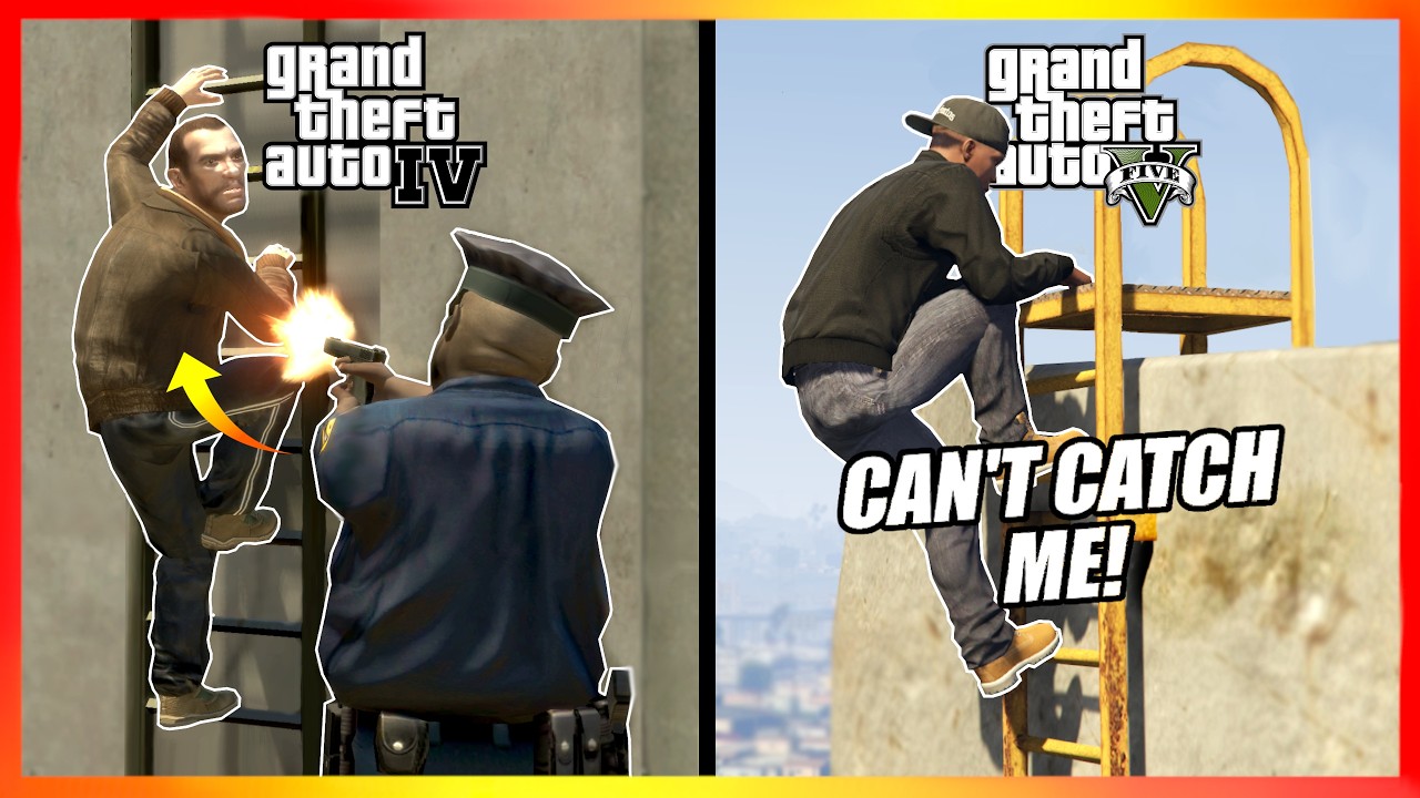 GTA 5 vs. GTA 4 | Ultimate LADDERS Comparison 🪜🔥